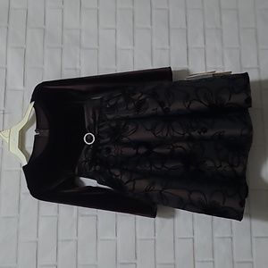 Girls Velvet and taffeta winter dressy dress